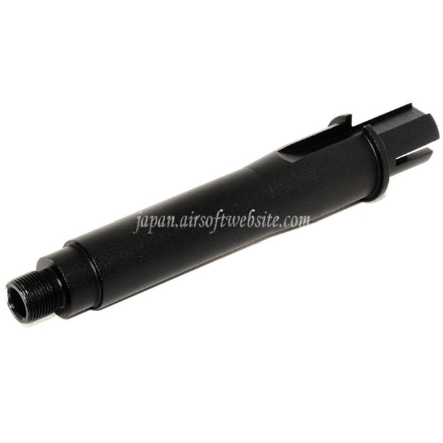 CYMA 4.5インチ アルミショートアウターバレル ジョイントチューブ -14mm CCW 反時計回りネジ M4/M16 AEGライフル対応 ブラック