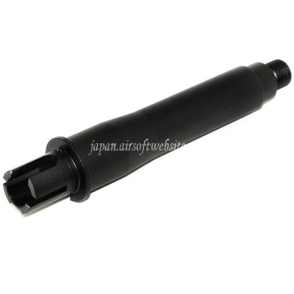 CYMA 4.5インチ アルミショートアウターバレル ジョイントチューブ -14mm CCW 反時計回りネジ M4/M16 AEGライフル対応 ブラック