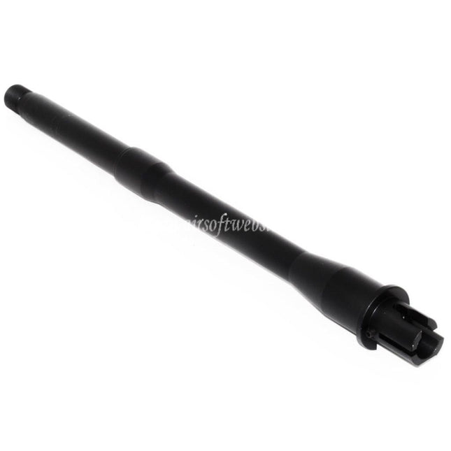 E&C 11インチ/11.5インチ アルミアウターバレル - 14mm逆ネジ 反時計回りネジ M4 M16シリーズ AEGライフル エアソフトガン対応 ブラック