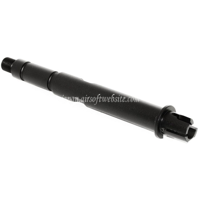E&C 7.75インチ/8.5インチ アルミアウターバレル-14mm CCW 反時計回りネジ E&C 416 RAHGシリーズ AEGライフル エアソフト ブラック