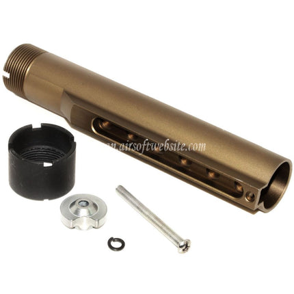 E&C 168mm 5ポジション エクステンデッドストック バッファーチューブアダプター E&C 416A5シリーズ AEGライフル エアソフトガン対応