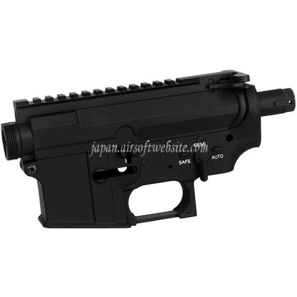 E&C MURスタイル 上部・下部メタルボディレシーバー（20mmトップレール付き）E&C 東京マルイ QD V2 ギアボックス M4 M16シリーズ AEGライフル対応 ブラック