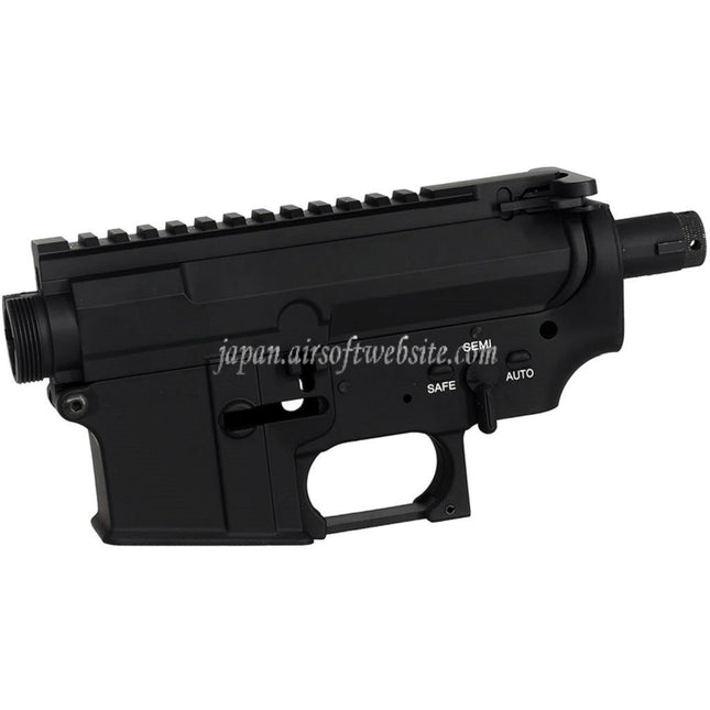 E&C MURスタイル 上部・下部メタルボディレシーバー（20mmトップレール付き）E&C 東京マルイ QD V2 ギアボックス M4 M16シリーズ AEGライフル対応 ブラック