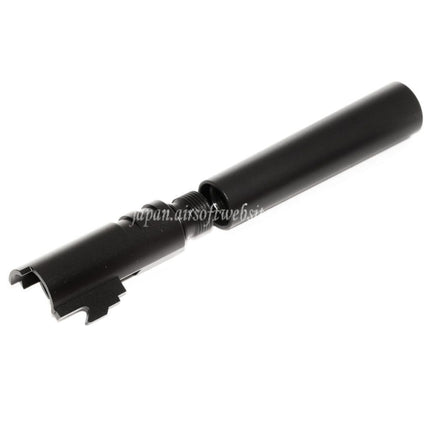 KF AIRSOFT CNCアルミ製ブルスタイルアウターバレル +11mm CW AW WE 東京マルイ HI-CAPA 5.1 GBBピストル対応