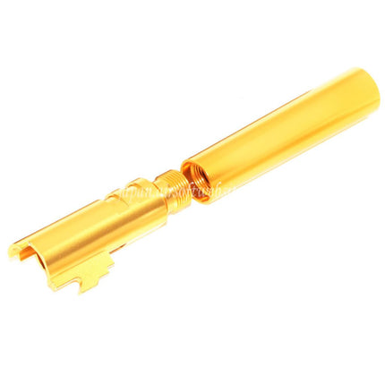 KF AIRSOFT CNCアルミ製ブルスタイルアウターバレル +11mm CW AW WE 東京マルイ HI-CAPA 5.1 GBBピストル対応