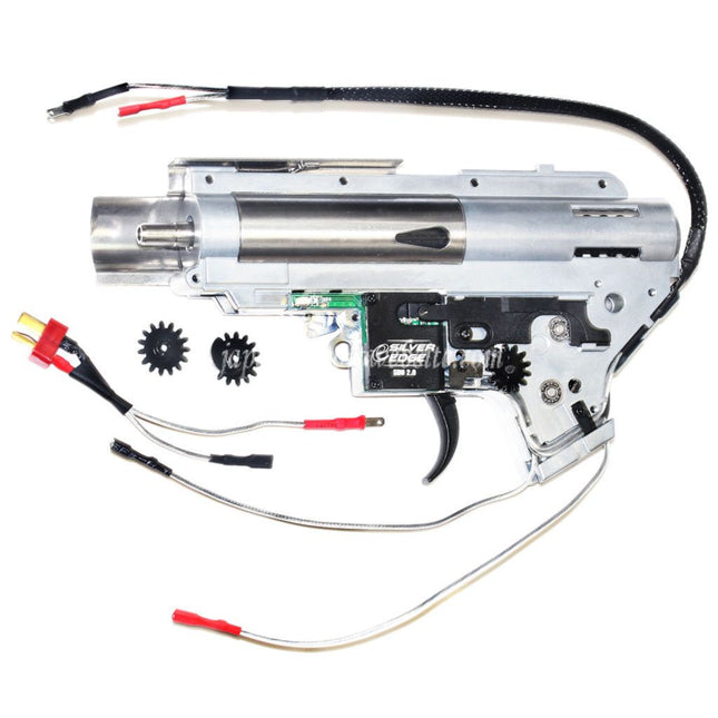 APS SDU 2.0 e-Silver Edge バージョン2 V2ギアボックス QDクイックチェンジスプリングシステム M4 M16シリーズ電動ガンライフル対応 エアソフトガン リアワイヤード
