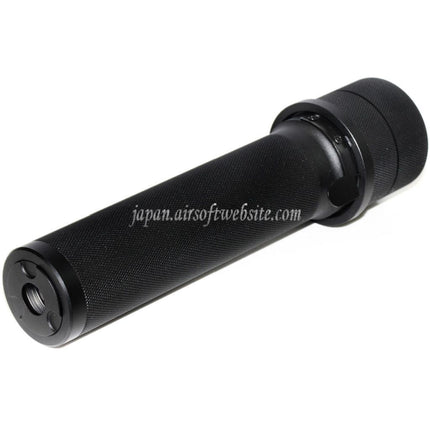5KU PBS-1 サイレンサーサプレッサー（スピットファイアトレーサー付き）-14mm CCW 反時計回りネジバレル AKシリーズライフル用 エアソフトガン ブラック