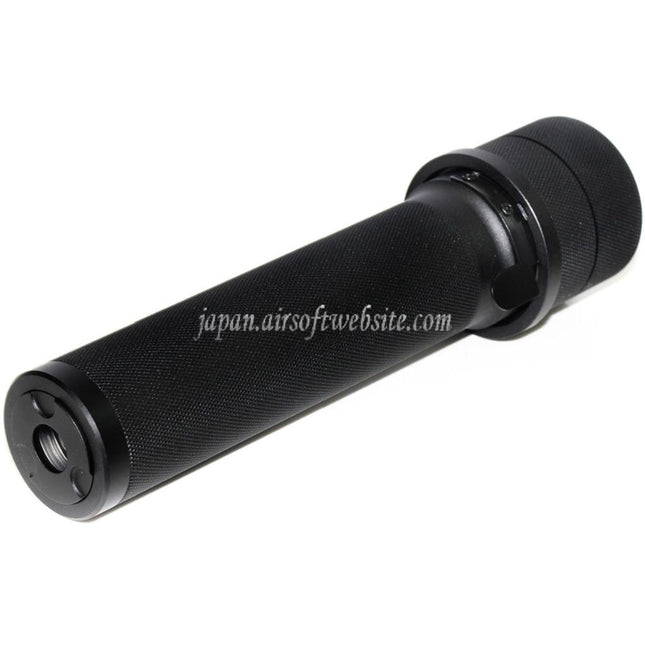 5KU PBS-1 サイレンサーサプレッサー（スピットファイアトレーサー付き）-14mm CCW 反時計回りネジバレル AKシリーズライフル用 エアソフトガン ブラック