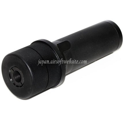 5KU PBS-1 ミニサイレンサーサプレッサー（スピットファイアトレーサー付き）-14mm CCW 反時計回りネジバレル AKシリーズライフル用 エアソフトガン ブラック
