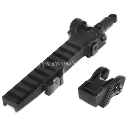 DOUBLE BELL KACスタイル フリップアップサイトレールセット G36シリーズAEG GBBライフル対応 ブラック