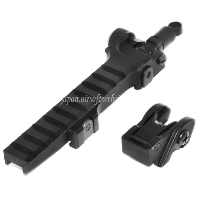 DOUBLE BELL KACスタイル フリップアップサイトレールセット G36シリーズAEG GBBライフル対応 ブラック