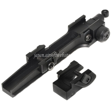 DOUBLE BELL KACスタイル フリップアップサイトレールセット G36シリーズAEG GBBライフル対応 ブラック