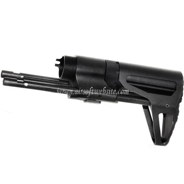 5KU PDW リトラクタブル スライドストック GHK VFC WE (WE-TECH) WA M4シリーズ GBBライフル対応 エアガン ブラック