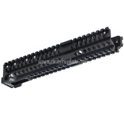 5KU CNC 254mm B30スタイル ロングロワーハンドガードレールシステム CYMA AKM AK74 AK102 AK104 AK105 AKシリーズ AEGライフル エアガン ブラック