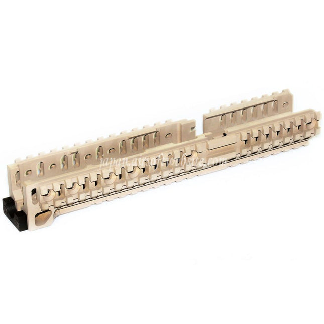 5KU CNC 254mm B30スタイル ロングロワーハンドガードレールシステム D-Boys LCT GHK AKM AK74 AK102 AK104 AK105 AKシリーズ AEGライフル エアガン デザートタン