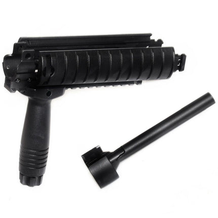 CYMA MP5 DXインターフェースハンドガードレールシステム（QDフォアグリップとアウターバレル付き）CYMA G&G Umarex 東京マルイ MP5シリーズ電動ガンライフルエアガン対応 ブラック