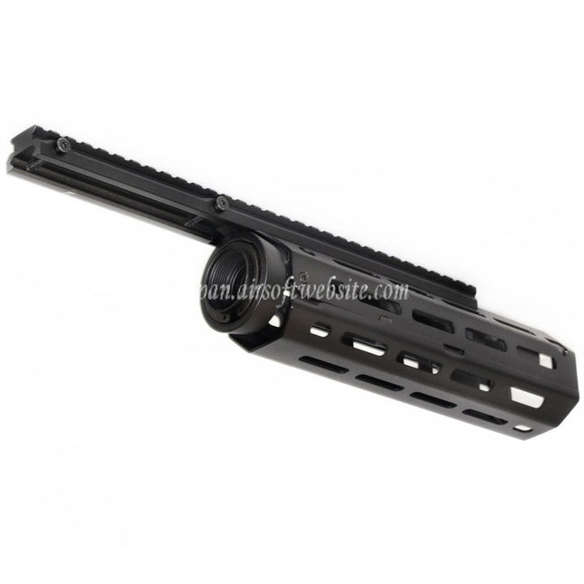 CYMA 360mm M-LOKハンドガードレールシステム M4 M16シリーズAEGライフル対応  ブラック