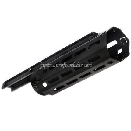 CYMA 360mm M-LOKハンドガードレールシステム M4 M16シリーズAEGライフル対応  ブラック