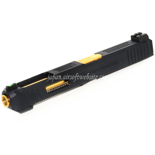 EMGライセンス取得済み SAI™ Tier One コンペティション コンプリートアッパーキット ゴールドバレルスライドセット AW WE EMG BLU G17 G34 GBBピストル対応 ブラック