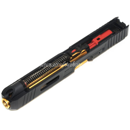 EMGライセンス取得済み SAI™ Tier One コンペティション コンプリートアッパーキット ゴールドバレルスライドセット AW WE EMG BLU G17 G34 GBBピストル対応 ブラック