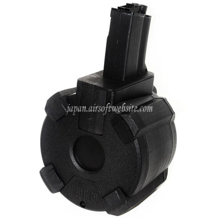 BATTLEAXE 1400発電動ドラムマガジン MP5シリーズAEGライフル対応 エアソフトガン ブラック