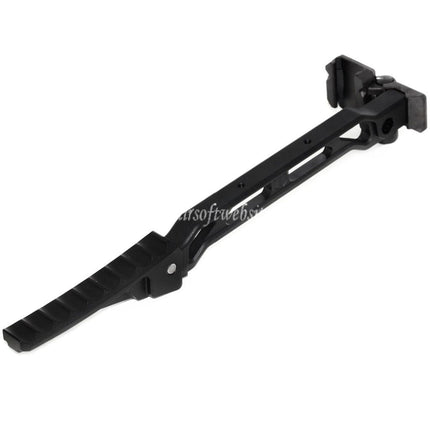5KU 198mm AB-8Rスタイル 折りたたみ式メカ バットプレートストック付き 1913ピカティニーレールシステムライフルに適合 エアソフトガン ブラック