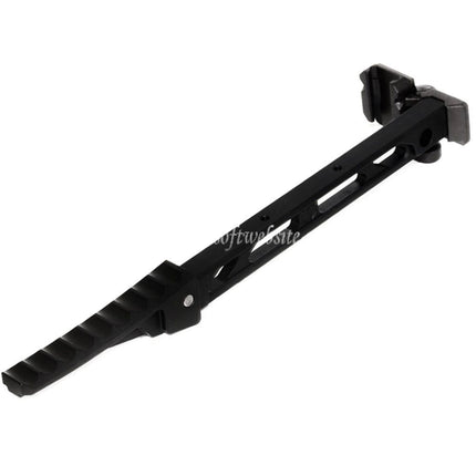 5KU 198mm AB-8スタイル 折りたたみ式メカ バットプレートストック付き 1913ピカティニーレールシステムライフルに適合 エアソフトガン ブラック