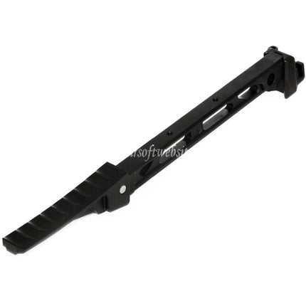 5KU 198mm AB-8スタイル 折りたたみ式バットプレートストック付き D-Boys GHK LCT CYMA AKシリーズライフルに適合エアソフトガン ブラック