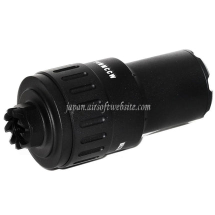 5KU 115mm MPI KP-9 フラッシュハイダー -14mm 反時計回りネジバレルライフルに適合 ブラック