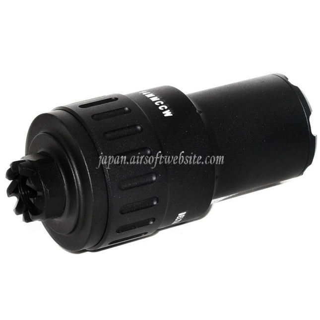 5KU 115mm MPI KP-9 フラッシュハイダー -14mm 反時計回りネジバレルライフルに適合 ブラック