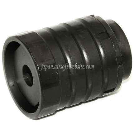 5KU 50mm 360 X37 マズルブレーキ フラッシュハイダー ブラストシールド付き +24mm 時計回りネジバレルライフルに適合 ブラック