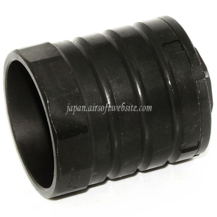 5KU 48mm 360 X37 マズルブレーキ フラッシュハイダー ブラストシールド付き -14mm 反時計回りネジバレルライフルに適合 ブラック