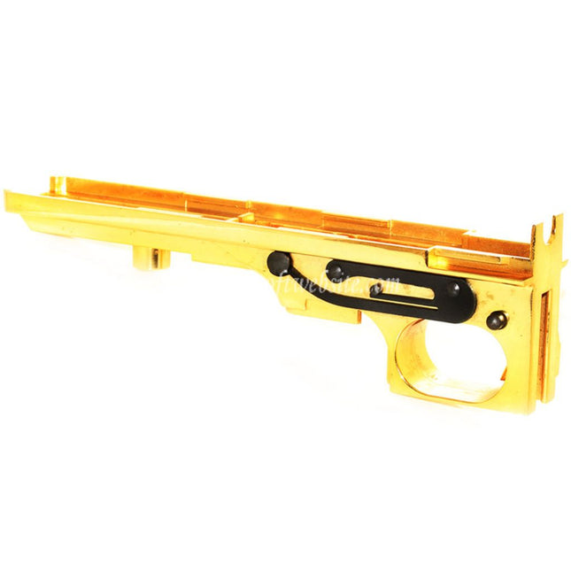 KING ARMS CNCアルミレシーバー下部ボディ KING ARMS Thompson M1A1 Military / M1928 ChicagoシリーズAEGライフルに適合 ゴールド