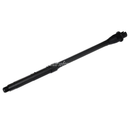 5KU 14.25インチ/14.5インチ アルミミッドレングスアウターバレル - 14mm逆ネジ 反時計回り 東京マルイ M4 MWS GBBライフル エアソフトガン対応 ブラック