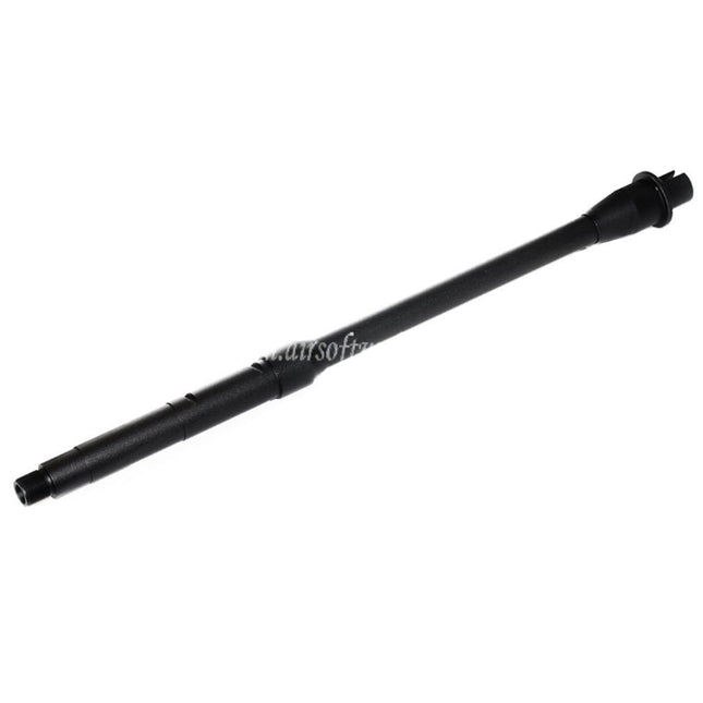 5KU 14.25インチ/14.5インチ アルミミッドレングスアウターバレル - 14mm逆ネジ 反時計回り 東京マルイ M4 MWS GBBライフル エアソフトガン対応 ブラック