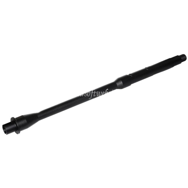 5KU 14.25インチ/14.5インチ アルミミッドレングスアウターバレル - 14mm逆ネジ 反時計回り 東京マルイ M4 MWS GBBライフル エアソフトガン対応 ブラック