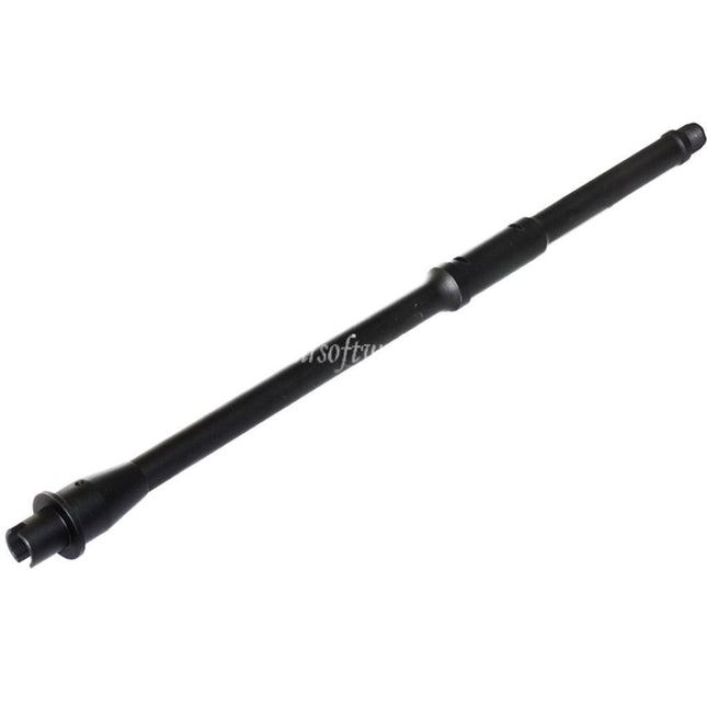 5KU 軽量 16インチ/16.25インチ アルミ製 ミドルレングス アウターバレル -14mm逆ネジ 東京マルイ M4 MWS GBBライフル エアソフトガン対応 ブラック