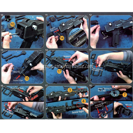 Show Guns Tactical SG RX-79 ガンダム 陸戦型 MG100 マシンガンキット ファイアピッグライトトレーサー付き ACTION ARMY AAP-01シリーズ GBBピストル エアソフトガン対応