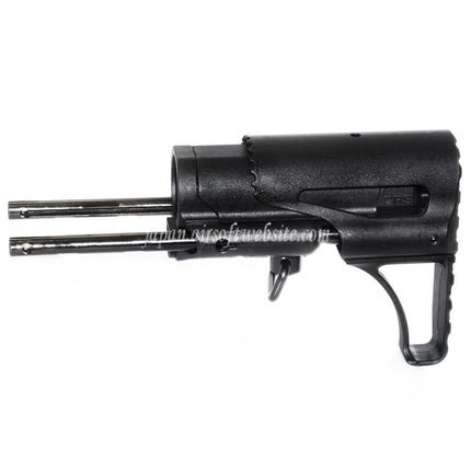 APS CRS PDWスタイル 折りたたみ式ライフルストック M4/M16 AEGライフル対応 ブラック