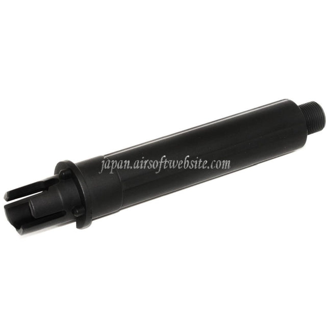 APS 5.375インチ/5.875インチ スタビーアウターバレル - 14mm逆ネジ 反時計回りネジ APS ASRシリーズ M4/M16 AEGライフル対応 ブラック