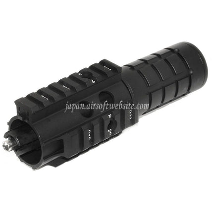 APS 166mm ミニパトリオットフロントキット アウターバレル フリーフロートハンドガードレールシステム APS ASR 東京マルイ M4 M16 シリーズ AEG ライフル エアガン ブラックに適合