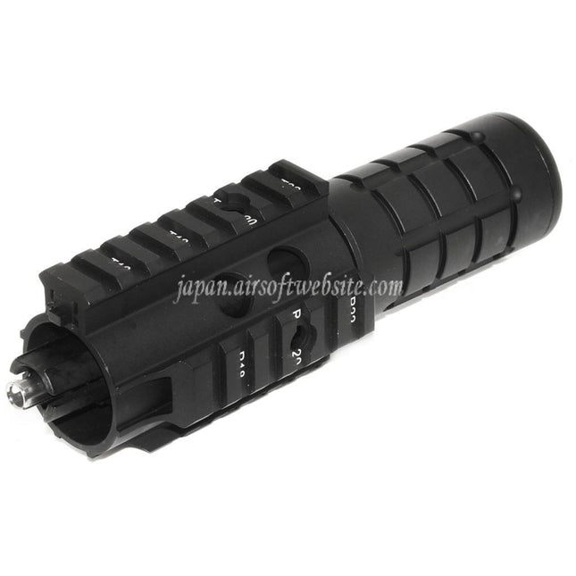 APS 166mm ミニパトリオットフロントキット アウターバレル フリーフロートハンドガードレールシステム APS ASR 東京マルイ M4 M16 シリーズ AEG ライフル エアガン ブラックに適合