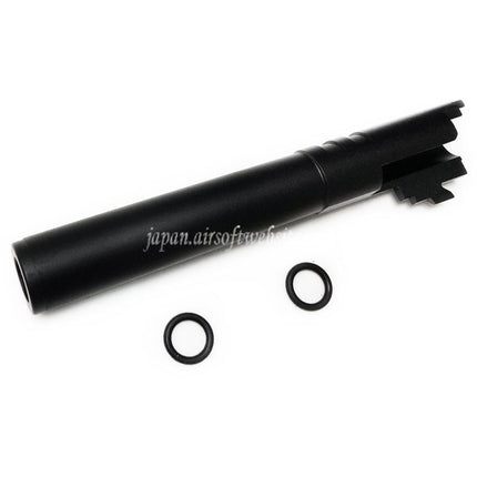 5KU 5インチ 123/127mm CNCアルミアウターバレル+11mm CW ARMORER WORKS AW WE-TECH 東京マルイ HI-CAPA 5.1 GBBピストルに適合 エアソフト