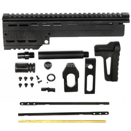 KING ARMS Max 11 MK12 ハンドガードバレルキット KWA / KSC M11A4 M11 GBBライフル対応 ブラック