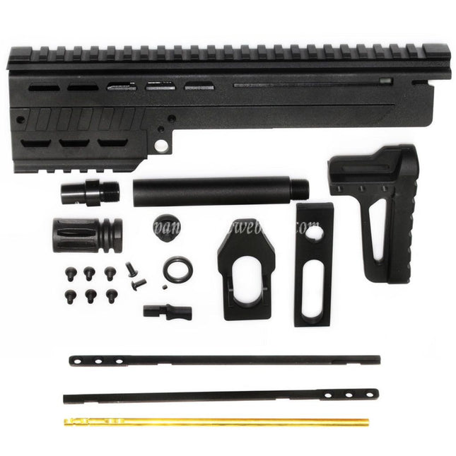 KING ARMS Max 11 MK12 ハンドガードバレルキット KWA / KSC M11A4 M11 GBBライフル対応 ブラック
