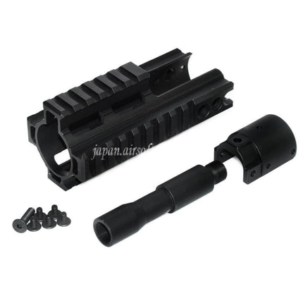 Airsoft Website CNCアルミ製 125mm 4面レールハンドガードレールシステム DOUBLE BELL BY-805 VFC WE-Tech 東京マルイ SCARシリーズ AEG GBBライフルに適合