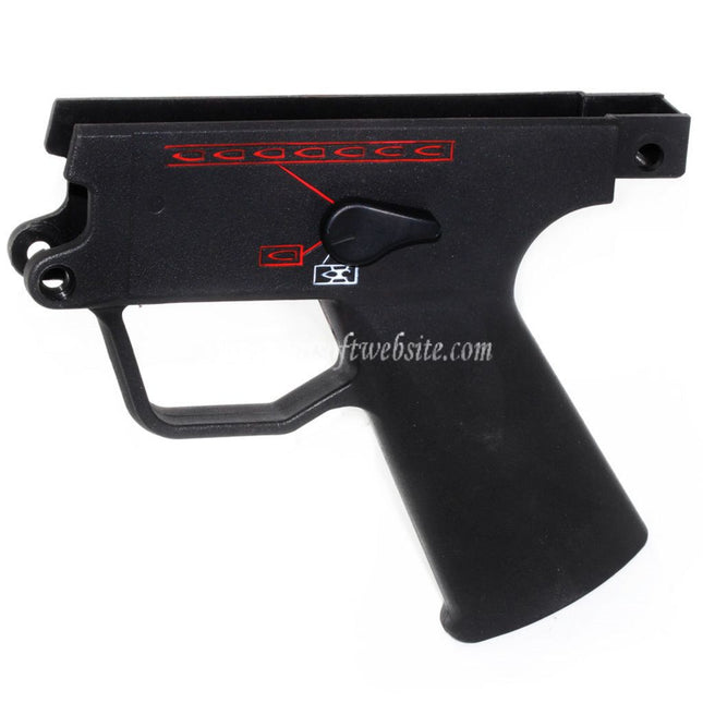GOLDEN EAGLE オリジナル プラスチック製 下部レシーバー JG GOLDEN 対応EAGLE 6851 MP5シリーズ AEGライフル エアソフトガン ブラック