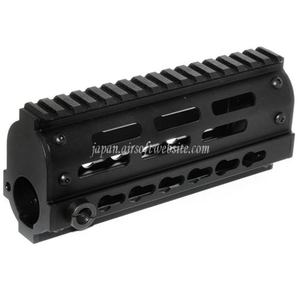 GOLDEN EAGLE 170mm FightLite MCR Keymod RASハンドガードレールシステム（東京マルイ JG6661 M4シリーズ電動ガン対応）ブラック