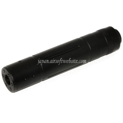 DOUBLE BELL 155mm x 32mm サプレッサー サイレンサー -14mm CCW 反時計回りネジ ライフル用 エアソフトガン ブラック