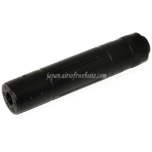 DOUBLE BELL 155mm x 32mm サプレッサー サイレンサー -14mm CCW 反時計回りネジ ライフル用 エアソフトガン ブラック